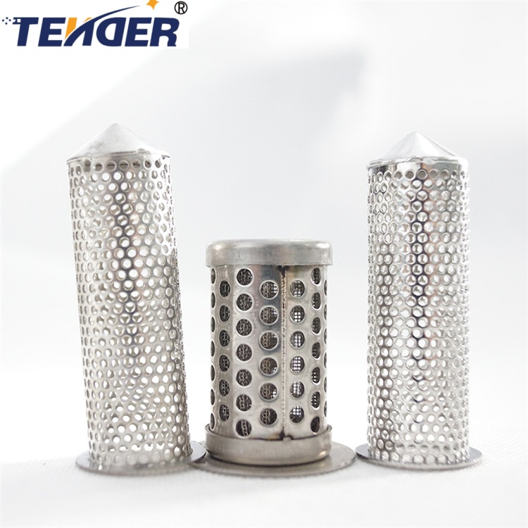 Perforated metal filter tube