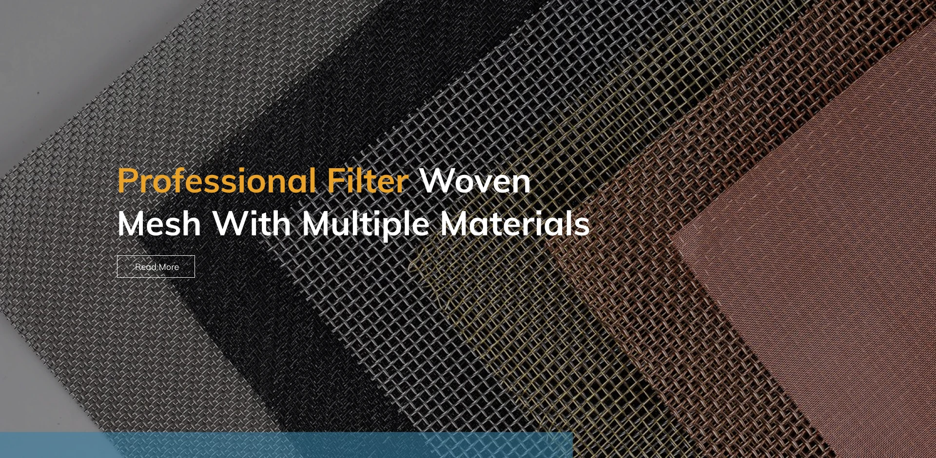 Propesyonal na filter na pinagtagpi mesh na may maraming mga materyales