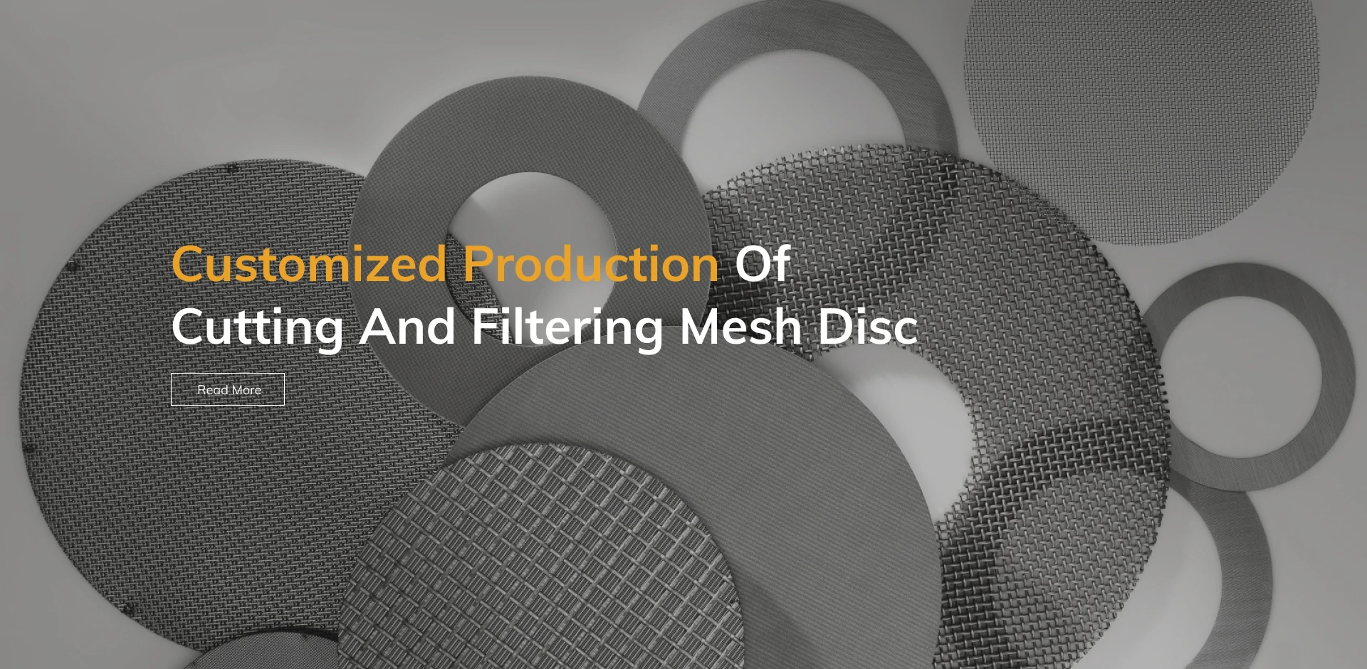 Na -customize na paggawa ng pagputol at pag -filter ng mesh disc