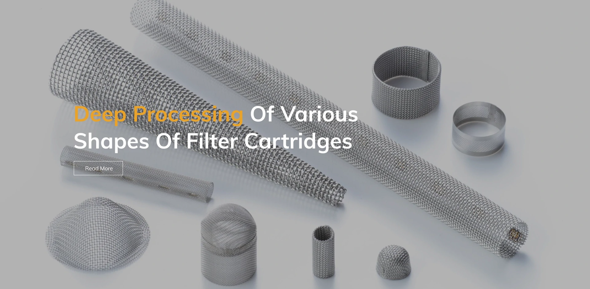 Malalim na pagproseso ng iba't ibang mga hugis ng mga cartridge ng filter